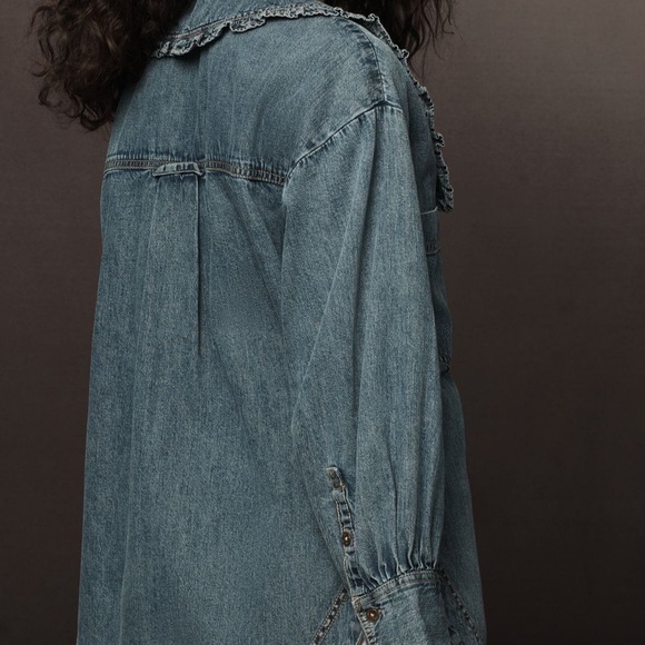 Pilcro for Anthropologie Denim Shirt - Picture 2 of 8